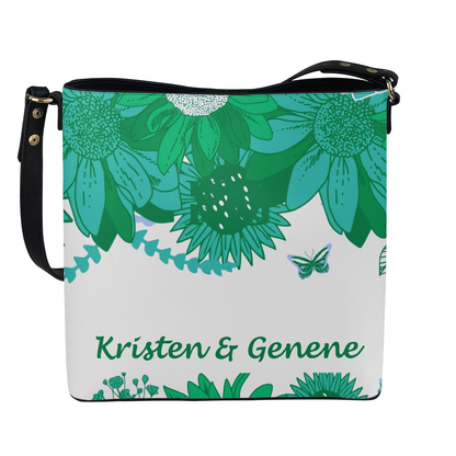 K & G original Green/white Bucket bag
