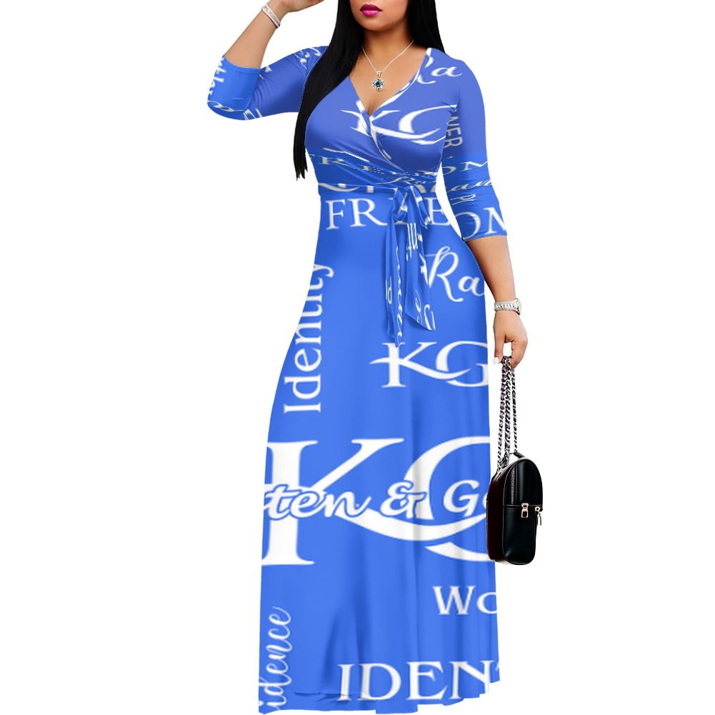 K & G Black/White  Confidence Dress with a Handbag