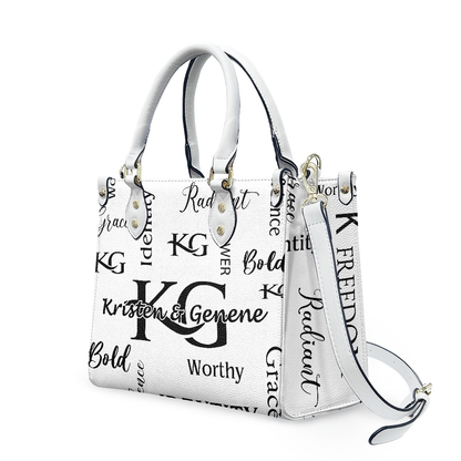 K & G Black/White  Confidence Dress with a Handbag