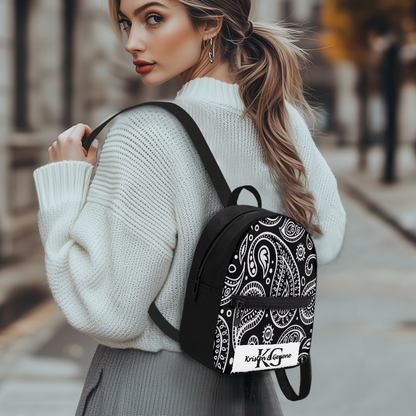 Black Ellegance Paisley backpack