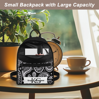 Black Ellegance Paisley backpack