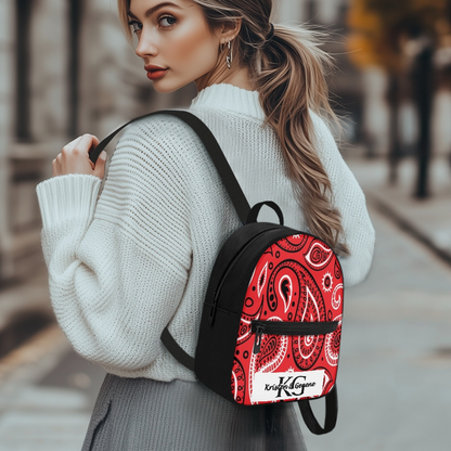 Red Rosie Paisley backpack