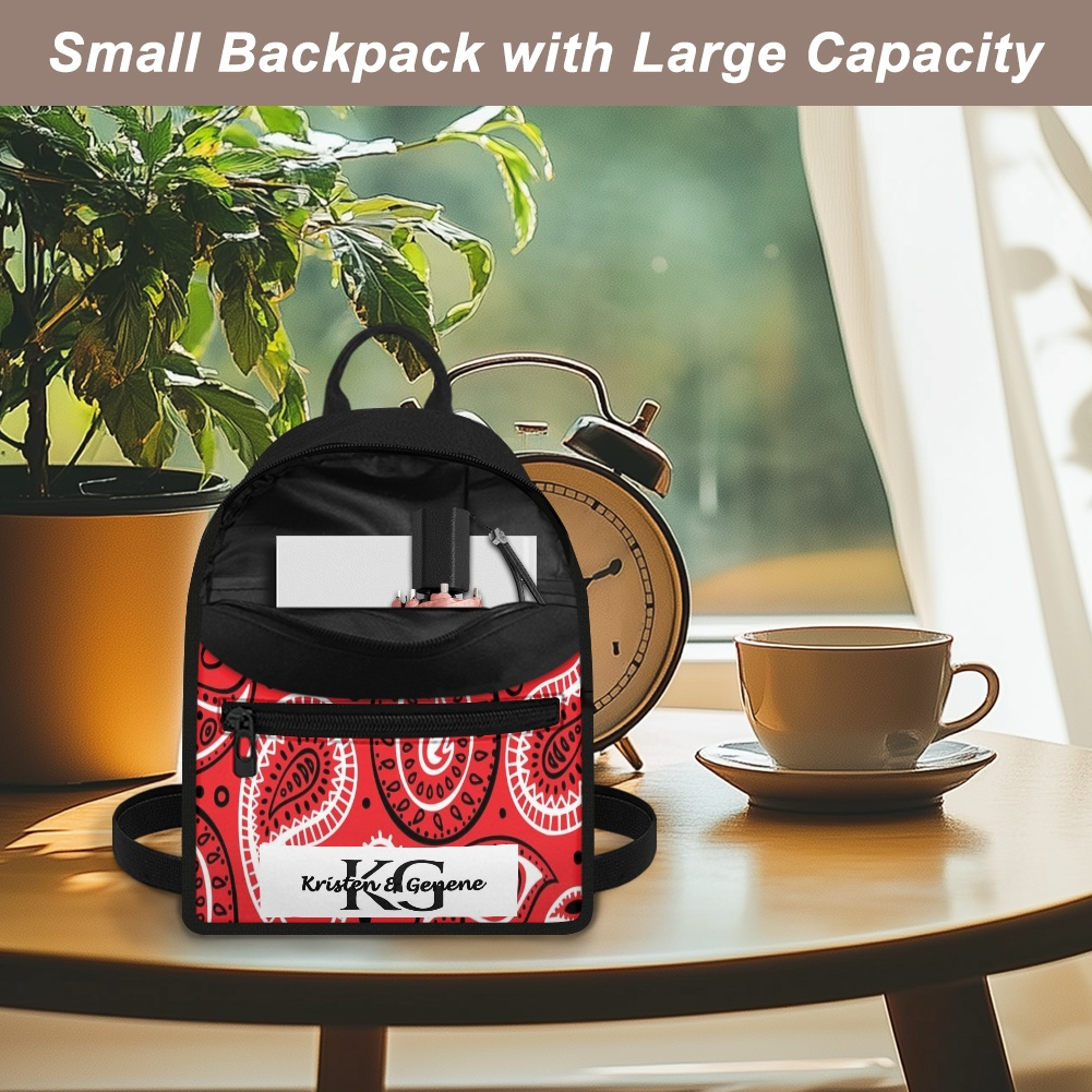 Red Rosie Paisley backpack