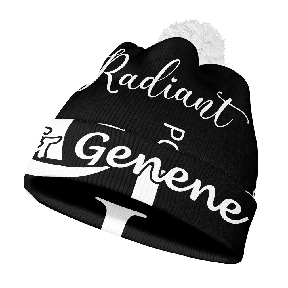 K & G Black and White jacket and Beanie Radiant Set