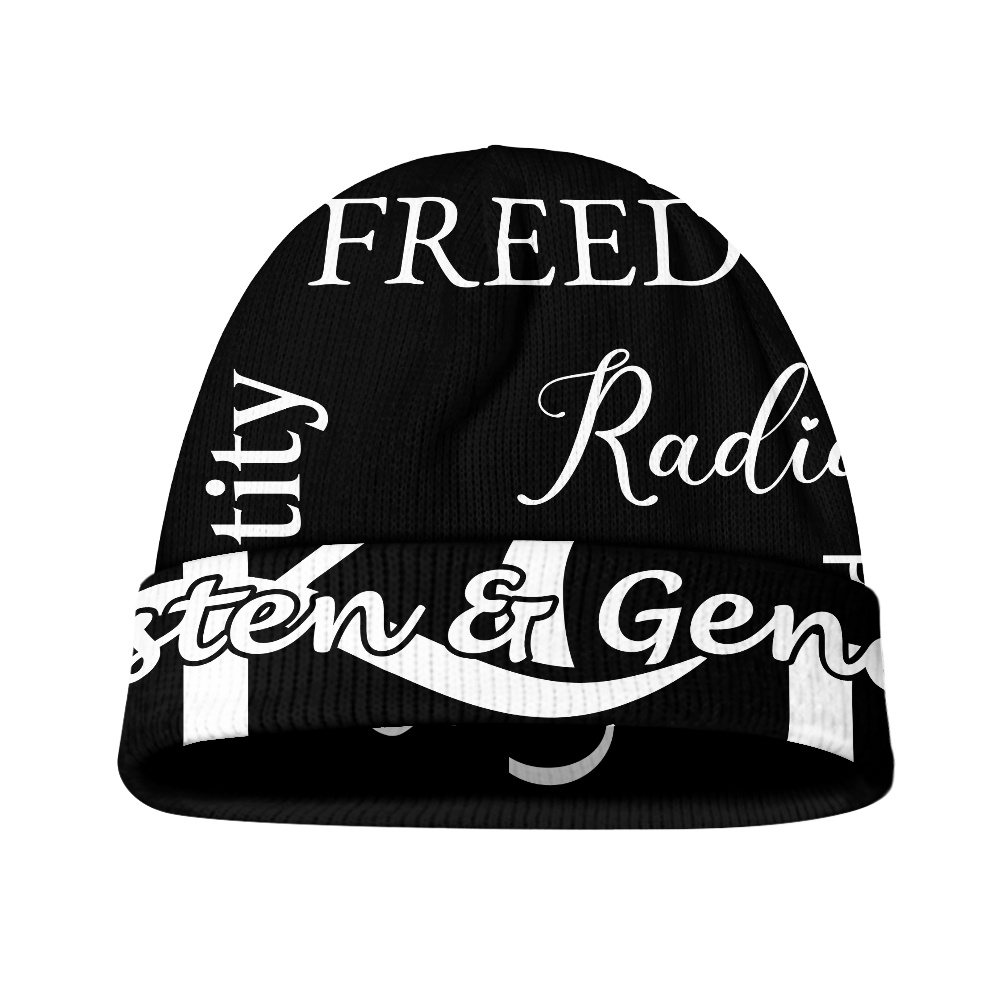 K & G Black and White jacket and Beanie Radiant Set