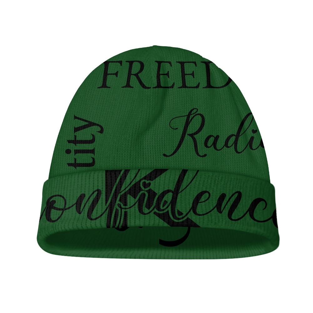 K & G Hunter Green and Black jacket and Beanie Confidence Set