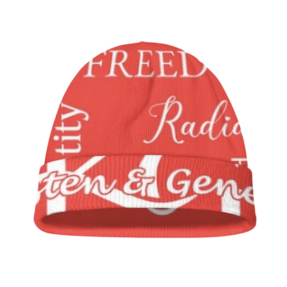 K & G Red and White Jacket and Beanie Identity Set