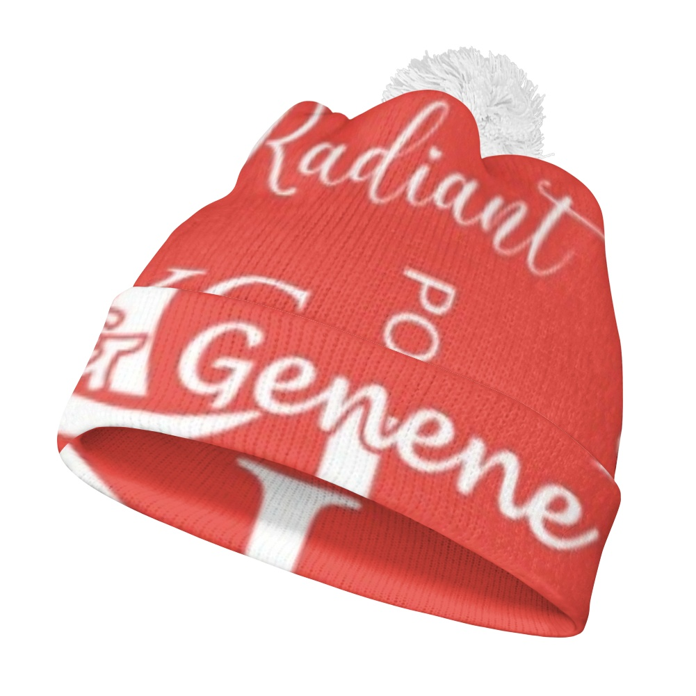 K & G Red and White Jacket and Beanie Identity Set