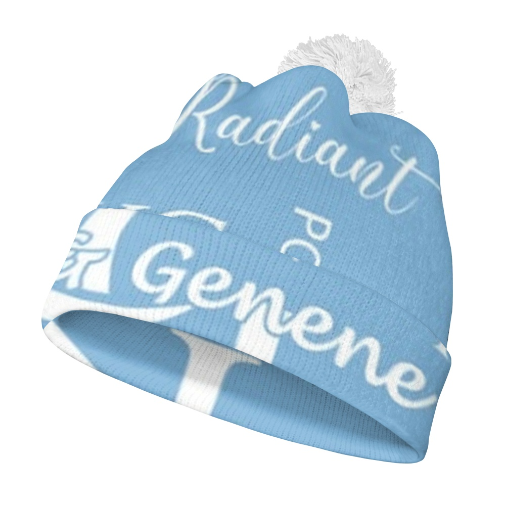 K & G Carolina Blue and White Jacket and Beanie Bold Set