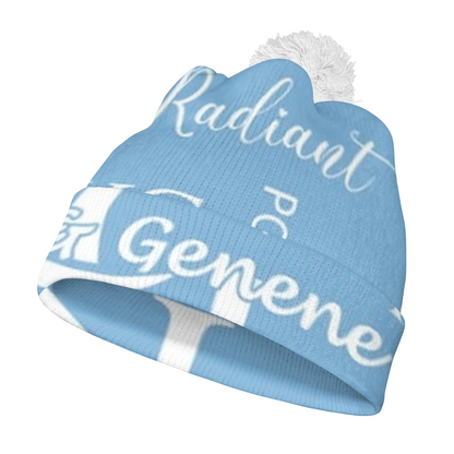 K & G Carolina Blue and White Jacket and Beanie Bold Set