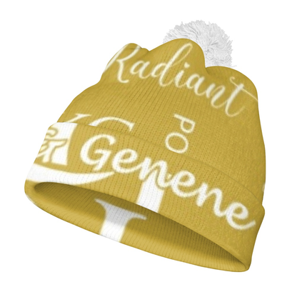 K & G Honey Mustard and White Jacket and Beanie Worthy Set