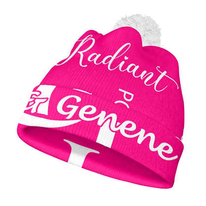 K & G Hot Pink and White Jacket and Beanie Grace Set