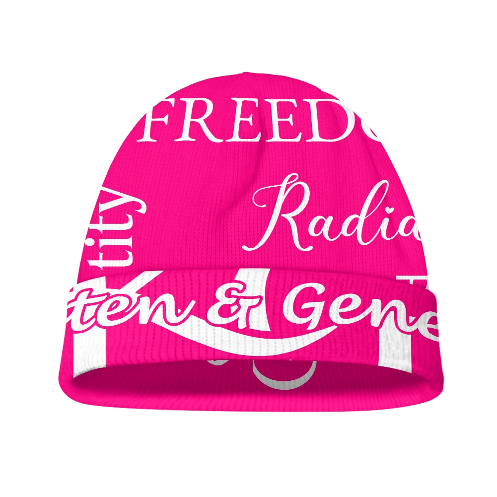 K & G Hot Pink and White Jacket and Beanie Grace Set