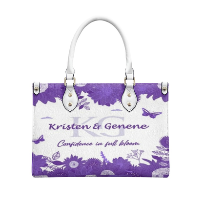 K & G original Purple and white Floral Bag
