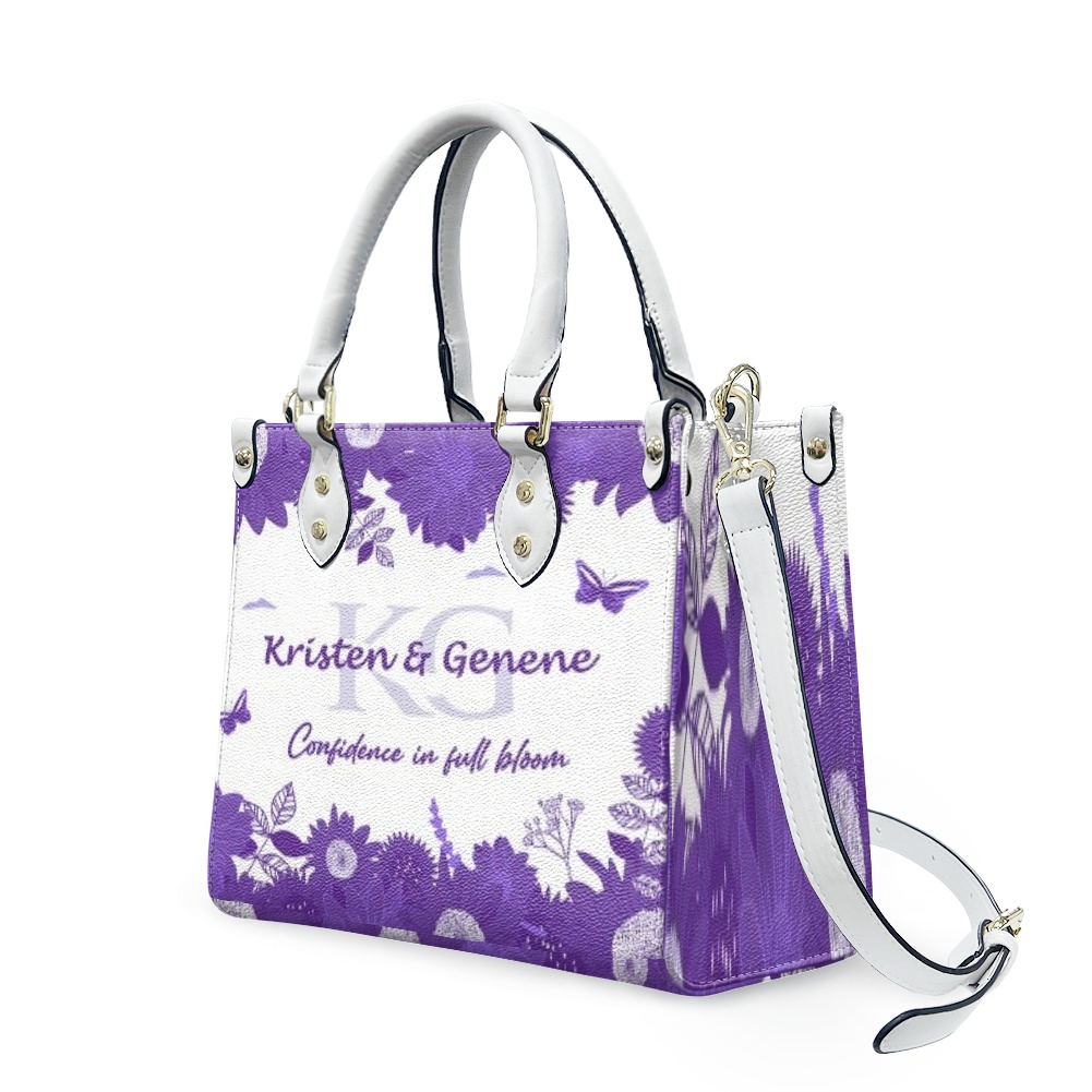 K & G original Purple and white Floral Bag