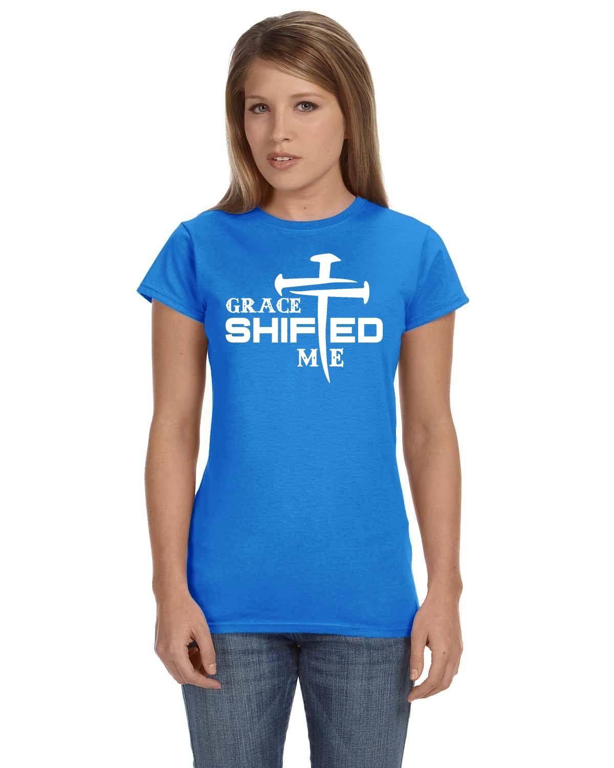 Grace Shifted Me Ladies' Softstyle Fitted T-Shirt