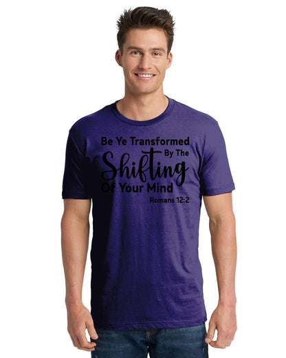 Be Ye Transformed By The Shifting Of Your Mind Unisex Cotton T-Shirt | 3600