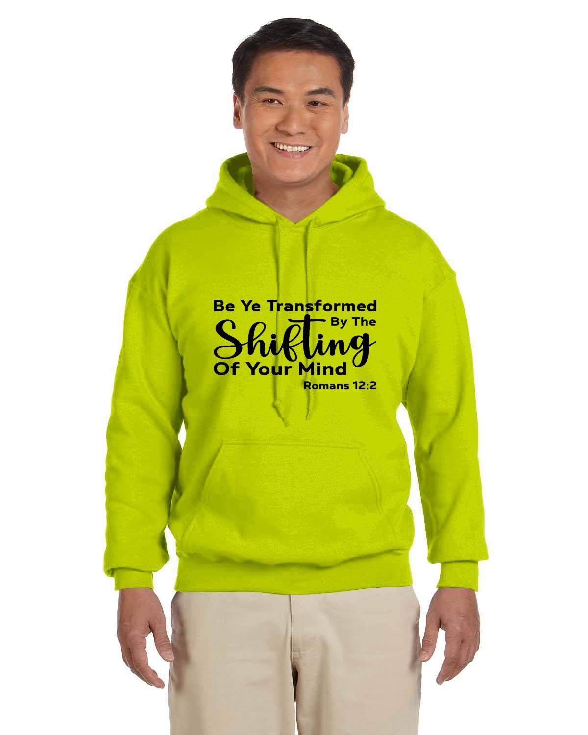 Be Ye  Transformed By The Shifting Of Your Mind Adult Heavy Blend 13.3 oz./lin. yd., 50/50 Hood
