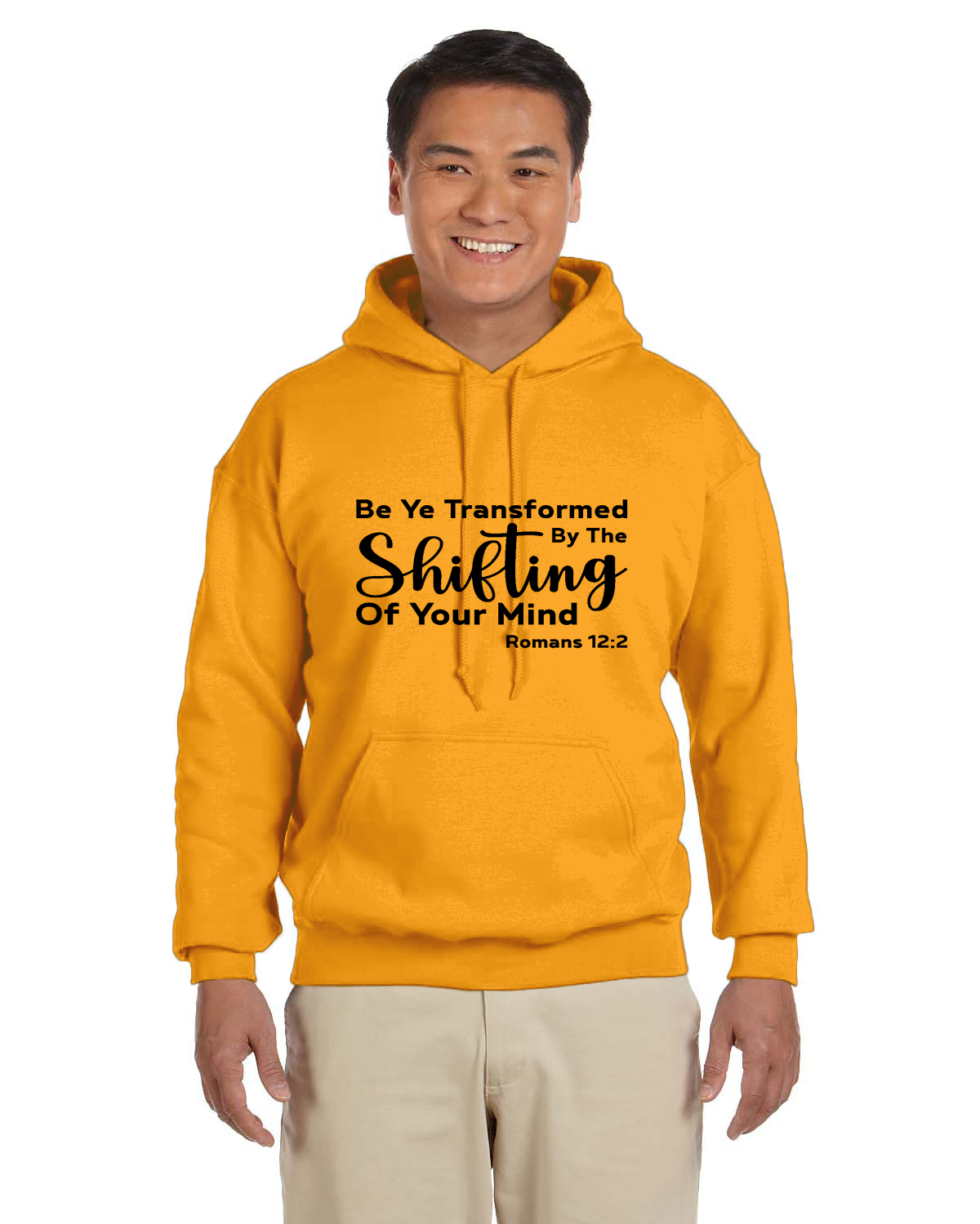 Be Ye  Transformed By The Shifting Of Your Mind Adult Heavy Blend 13.3 oz./lin. yd., 50/50 Hood