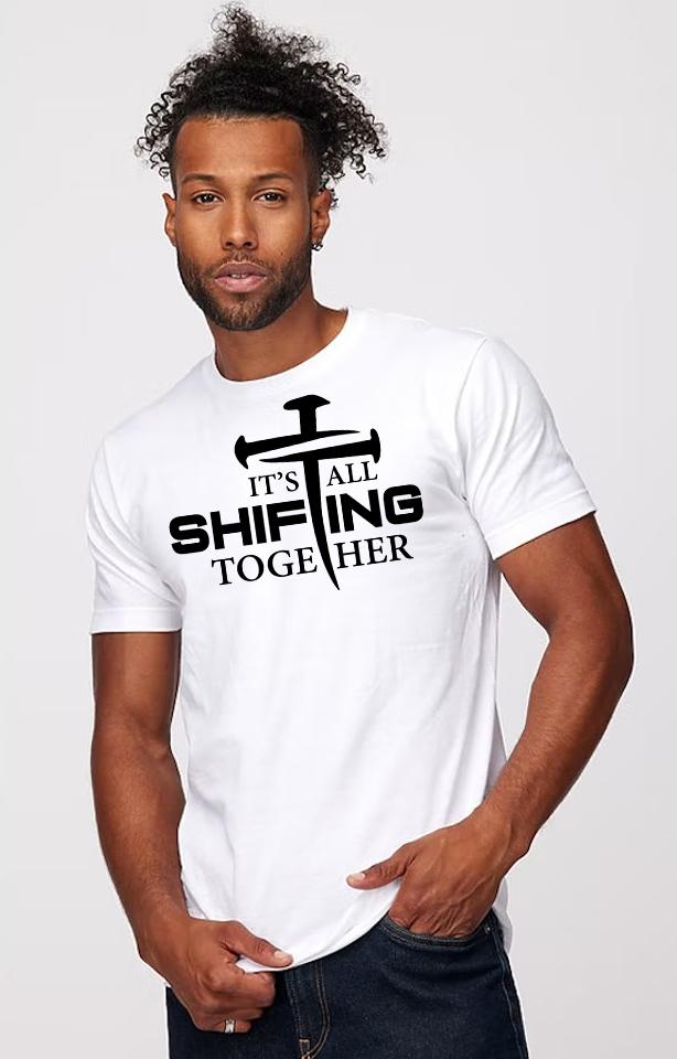 Black print It's All Shifting Together Softstyle® Lightweight T-Shirt