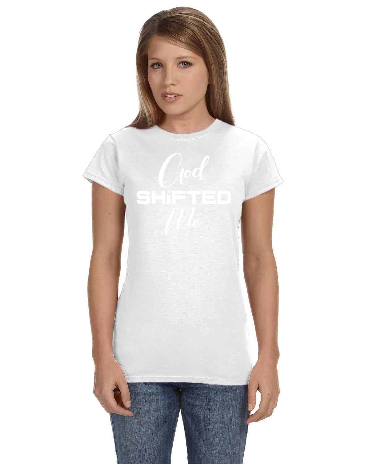 God Shifted Me Ladies' Softstyle Fitted T-Shirt