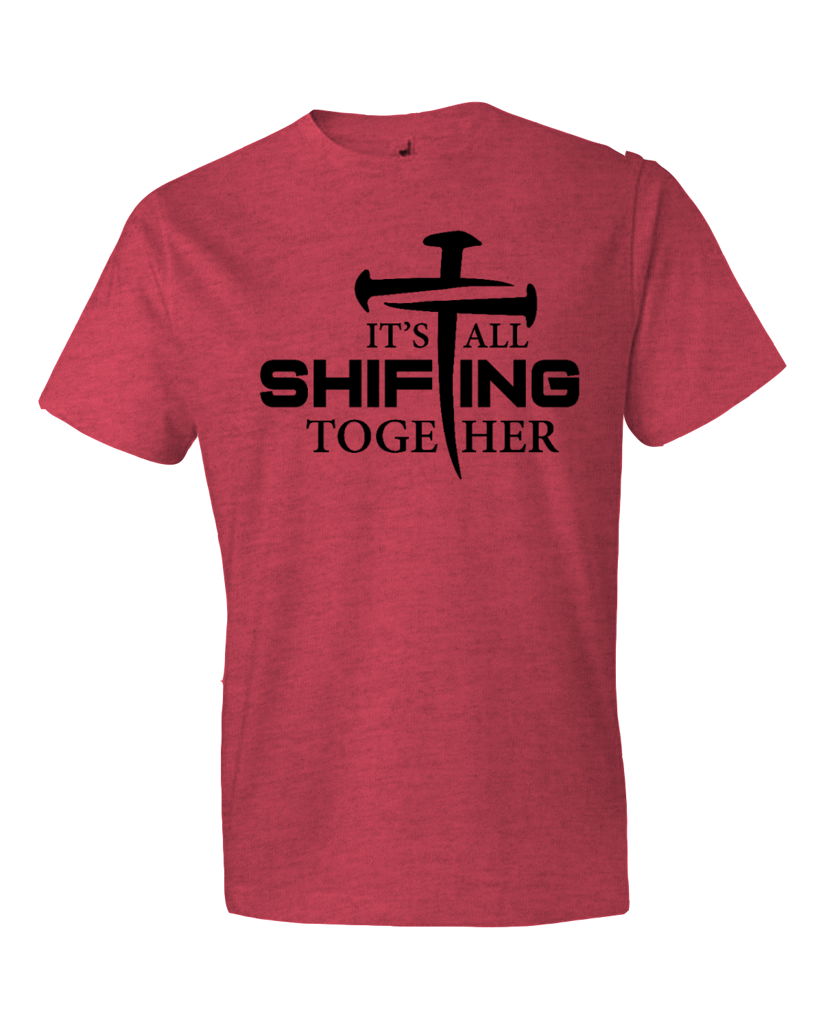 Black print It's All Shifting Together Softstyle® Lightweight T-Shirt