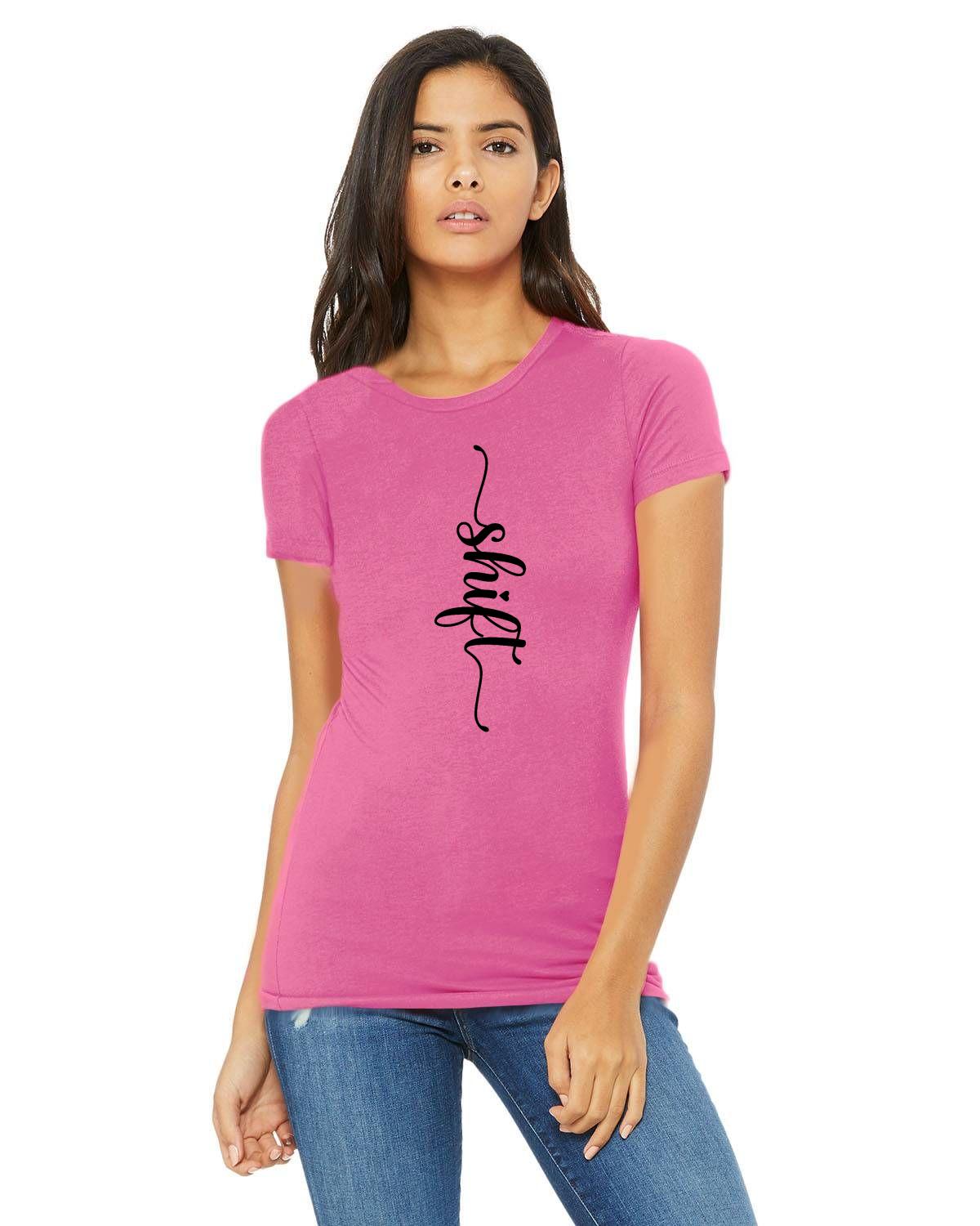 Black print Bella + Canvas Ladies' The Favorite T-Shirt | 6004