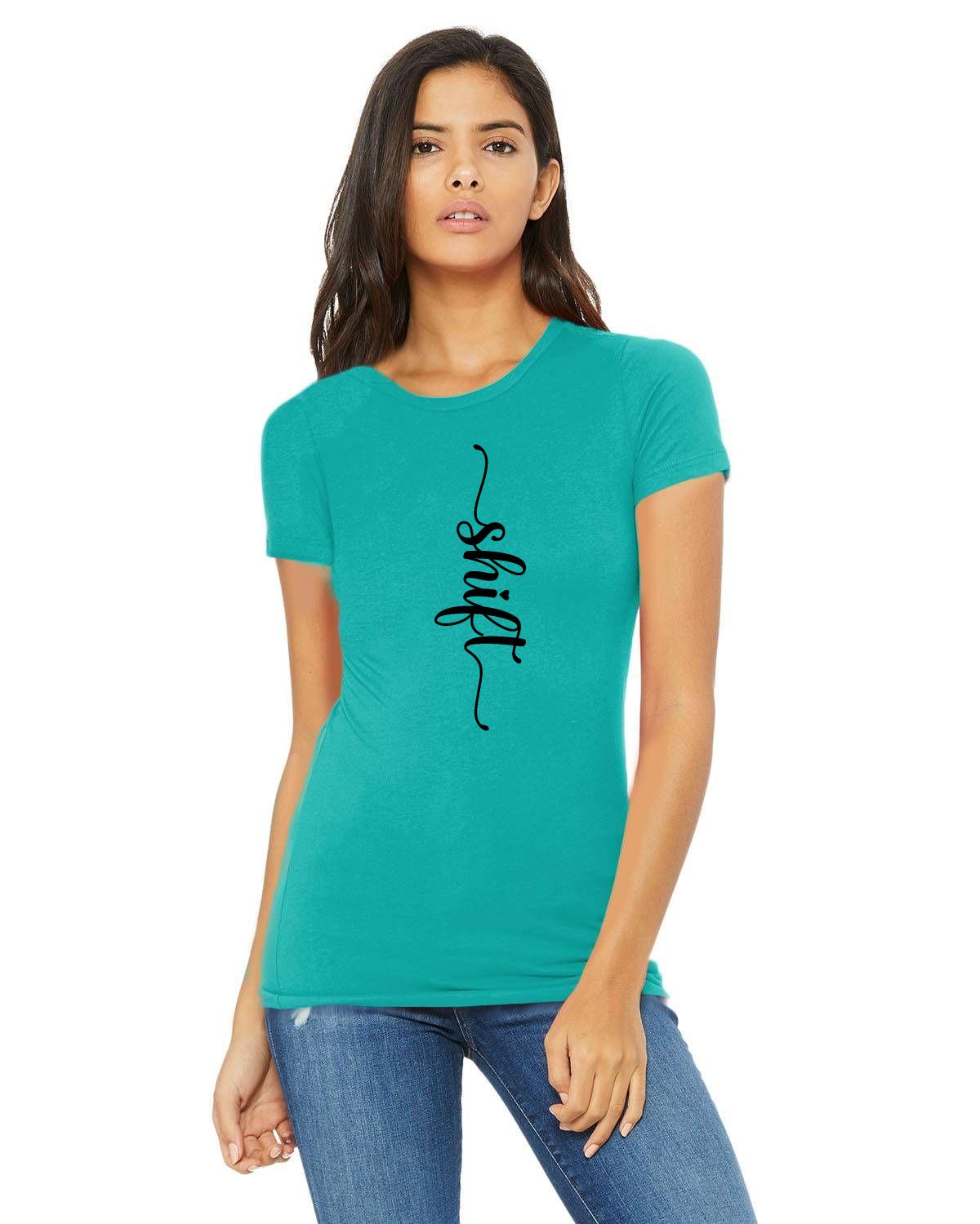 Black print Bella + Canvas Ladies' The Favorite T-Shirt | 6004