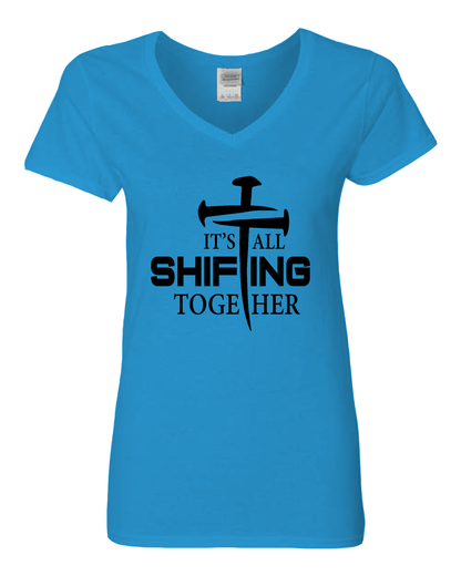 It's All Shifting Together Women’s V-Neck T-Shirt