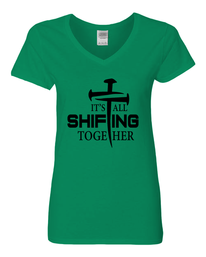 It's All Shifting Together Women’s V-Neck T-Shirt