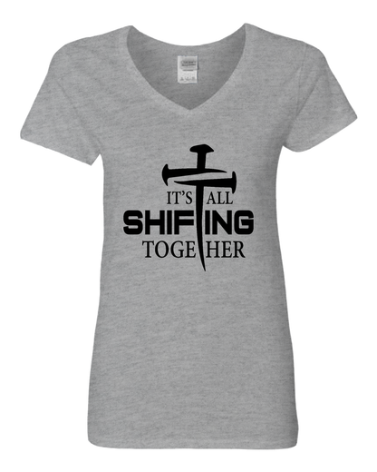 It's All Shifting Together Women’s V-Neck T-Shirt