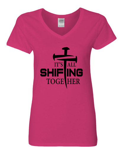 It's All Shifting Together Women’s V-Neck T-Shirt