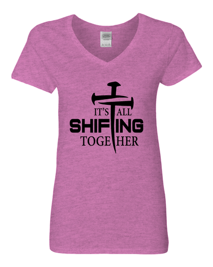 It's All Shifting Together Women’s V-Neck T-Shirt